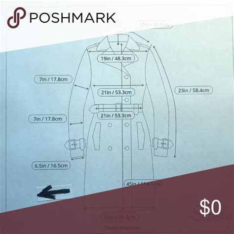 burberry style trench coat|burberry trench coat measurement chart.